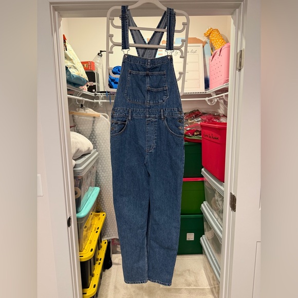 We The Free Pants - Free people Blue Denim Overalls